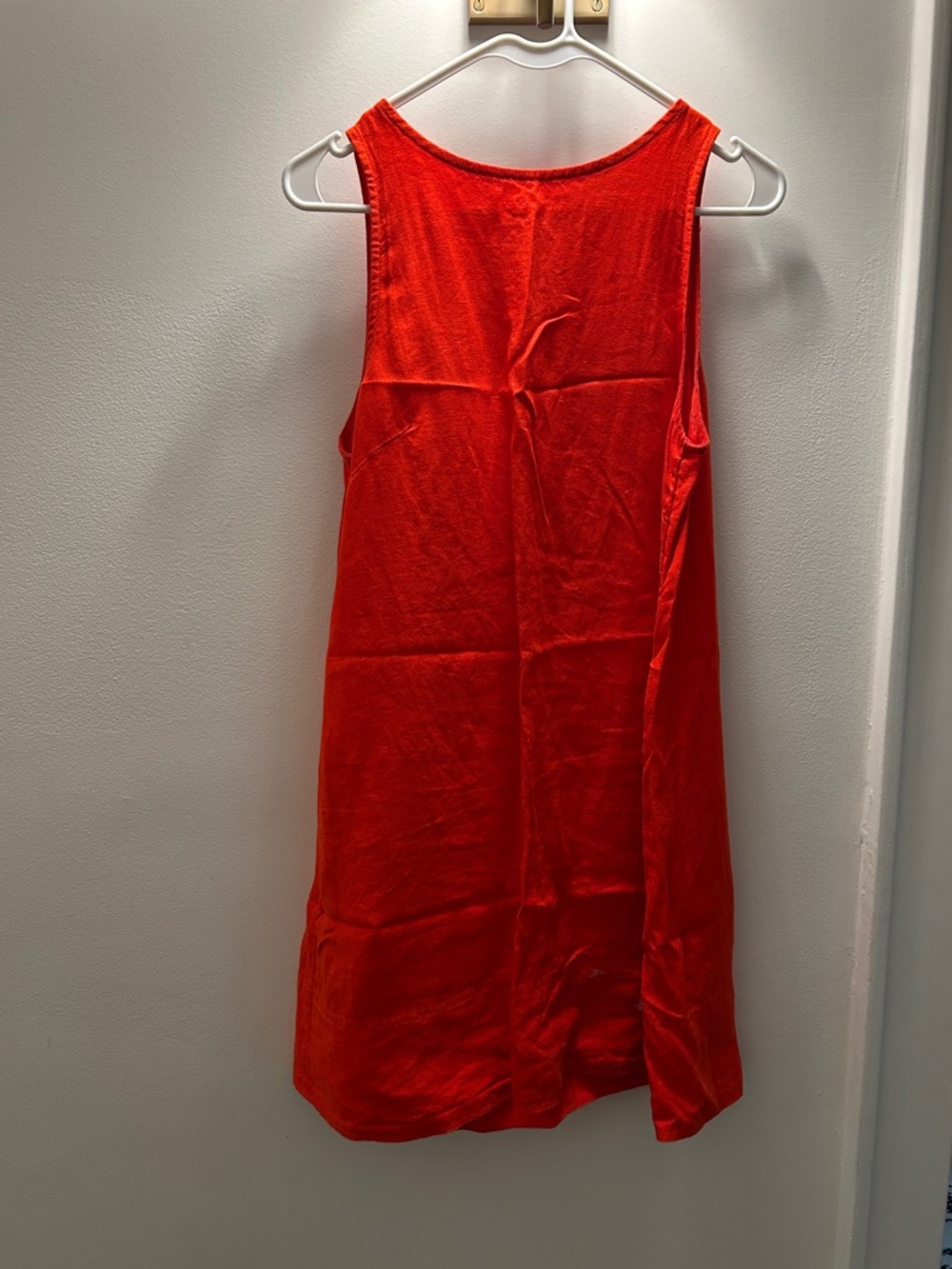 Madewell Vibrant Red Sleeveless Mini Dress